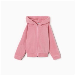 Толстовка детская MINAKU: Fleece Soft, цвет розовый, рост 98 см