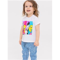 Фуфайка детская трикотажная для девочек (футболка)