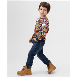 Скидка -50% Джинсы dad fit подкладкой синие Button Blue