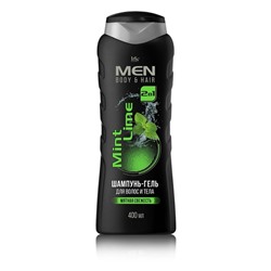 Шампунь-гель для волос и тела Iris Cosmetic Men Mint Lime, 400 мл