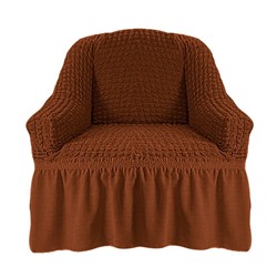Чехол на кресло коричневый 2шт