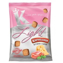 «Кириешки Light», сухарики со вкусом ветчины с сыром, 80 гр.