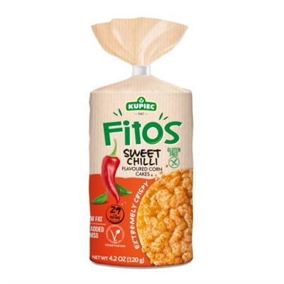 Кукурузные хлебцы KUPIEC Fitos Sweet Chilli (сладкий чили) 120 г