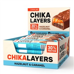 Протеиновый батончик Chikalab – Chika Layers - Лесной орех с карамелью