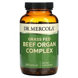 Dr. Mercola, Комплекс говяжьих органов травяного откорма, 180 капсул