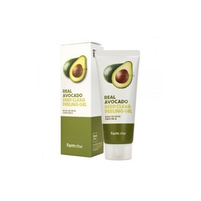 Пилинг-скатка для лица Farmstay Real Avocado Deep Clear Peeling Gel 100ml с авокадо