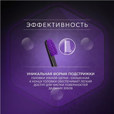 Рокс Зубная щётка "Black Edition" средняя, 1 шт. (R.O.C.S, Зубные щетки)