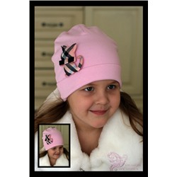 Бледно-розовая шапка с кошечкой Вurberry