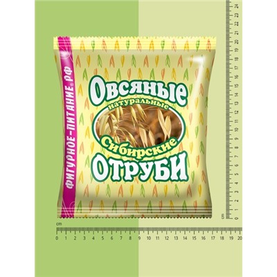 Отруби Сибирские ОВСЯНЫЕ натуральные, 200 г Сибирская Клетчатка