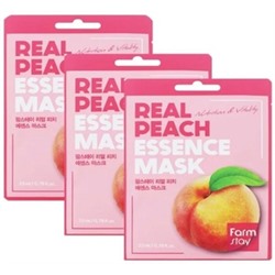 Тканевая маска для лица FarmStay Real Peach Essence Mask, 1шт*23мл