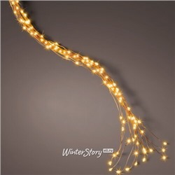 Гирлянда на елку 45-60 см Лучи Росы, 16 нитей, 320 экстра теплых белых микро LED ламп с мерцанием, медная проволока, IP44 (Kaemingk)