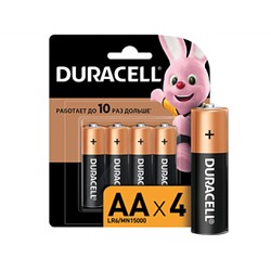 Батарейка Duracell LR6-4BL BASIC CN (48/192/18816) (цена за 1 шт.)