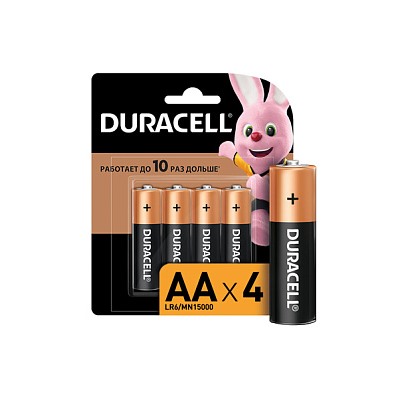 Батарейка Duracell LR6-4BL BASIC CN (48/192/18816) (цена за 1 шт.)