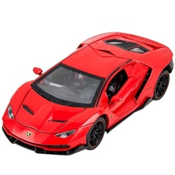 Машина металлическая инерционная Lamborghini (20 см)красная