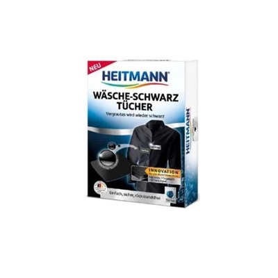 Салфетки для обновления цвета черной одежды при стирке в стиральной машине, Heitmann 10 шт