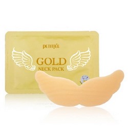 Маска-патч для области шеи и зоны декольте Petitfee Gold Neck Pack Hydrogel Angel Wings, 1патч (10гр)