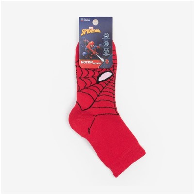 Носки детские «Человек Паук», цвет красный, 16-18 см