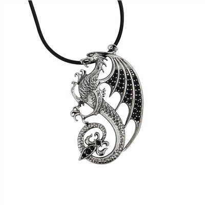 "Каффа" подвеска в серебряном покрытии из коллекции "Dragon" от Jenavi с замком карабин