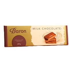 Шоколад молочный Baron 220гр