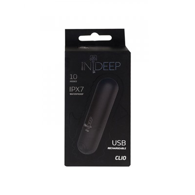 Перезаряжаемая вибропуля Indeep Clio Black 7705-03indeep