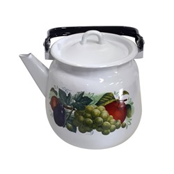 Чайник для плиты 3,5 л сфер. декор Дар лета, белый с петлей С2716*63
