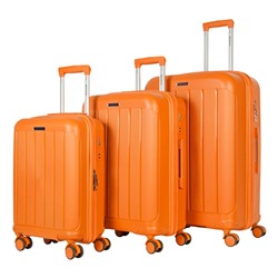 Набор из 3 чемоданов с расширением арт.11197-2 Оранжевый
