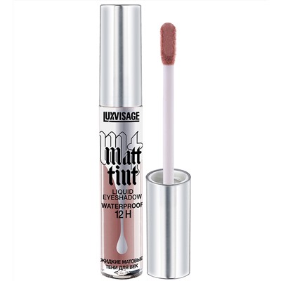 LuxVisage Тени жидкие матовые Matt tint waterproof 12H, тон 106 dusty mauve