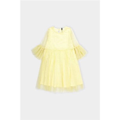 Платье  для девочки  К 5579/3/бледно-лимонный