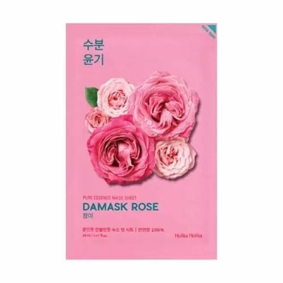 Holika Holika Pure Essence Mask Sheet Damask Rose - Маска тканевая увлажняющая дамасская роза, 20 мл