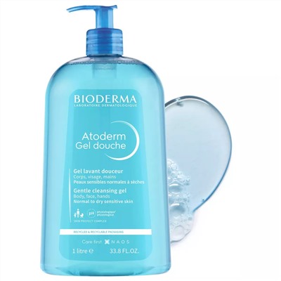 Биодерма Гель для душа, 1 л (Bioderma, Atoderm)