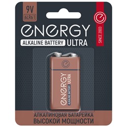 Батарейка алкалиновая Energy Ultra 6LR61/1B