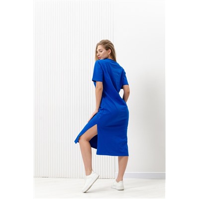 Платье 14406 длинное (синий)