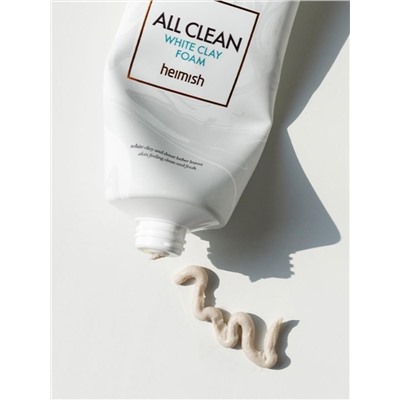 Heimish / Очищающая пенка для умывания лица от прыщей и снятия макияжа. All Clean White Clay Foam. 150 мл.