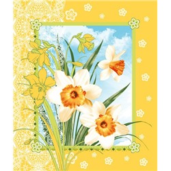 Полотенце вафельное Текс Дизайн -  Цветы весны