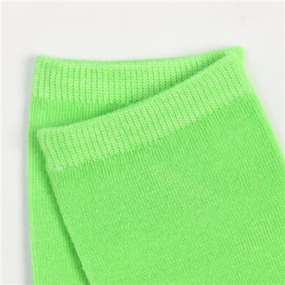 Носки детские цвет зелёный, размер 22-24