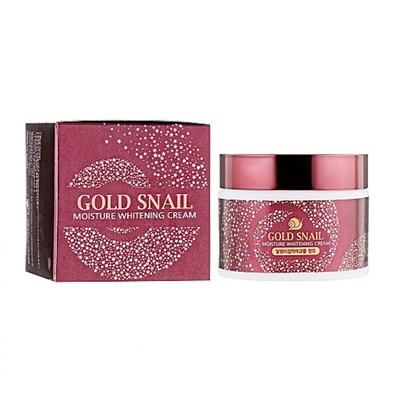 КРЕМ ДЛЯ ЛИЦА C ЭКСТРАКТОМ ЗОЛОТОЙ УЛИТКИ GOLD SNAIL MOISTURE WHITENING CREAM, 50гр ENOUGH,