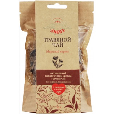 Травяной чай Левзея сафлоровидная (маралий корень)  "Дивия", 40 г