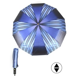 Зонт женский ТриСлона-L 3121А  (сектор),  R=58см,  суперавт;  12спиц,  3слож,  "Эпонж",  синий 259942