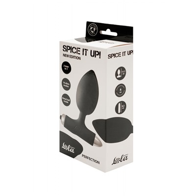 Анальная пробка с вибрацией Spice it up New Edition Perfection Black 8014-01lola