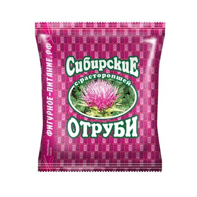 Отруби Сибирские ПШЕНИЧНЫЕ (с расторопшей), 200 г Сибирская Клетчатка