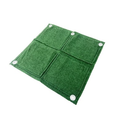 Грядка вертикальная, 0,5 × 0,5 м, 4 кармана (23 × 21 см), зелёная
