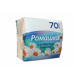 Салфетки Ромашка 24*24 1сл 70л (2232)