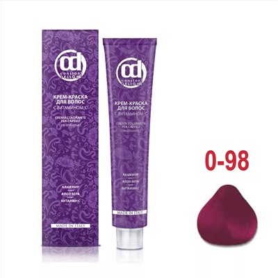 Д 0/98 крем-краска для волос с витамином С розовый микстон 100 мл