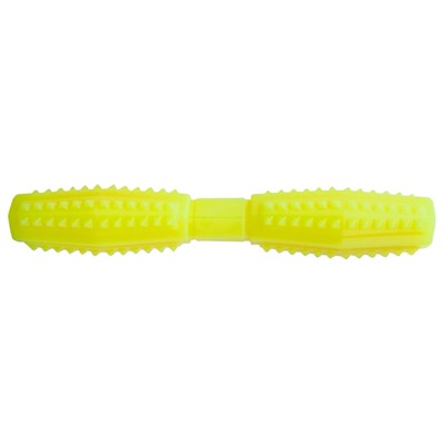 408207 Зооник Игрушка "Палка литая с шипами" малая 21 см (пластикат), желтая