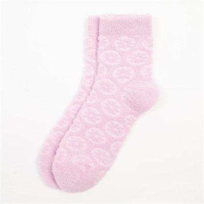 Носки для девочки махровые KAFTAN «Цветочки», размер 18-20 см, цвет лиловый