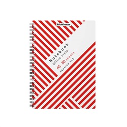 Тетрадь с пласт обл Red Concept, А5, 80л, клетка (4 шт)