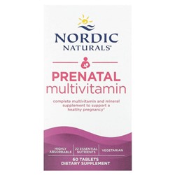 Nordic Naturals, Пренатальные мультивитамины, 60 таблеток