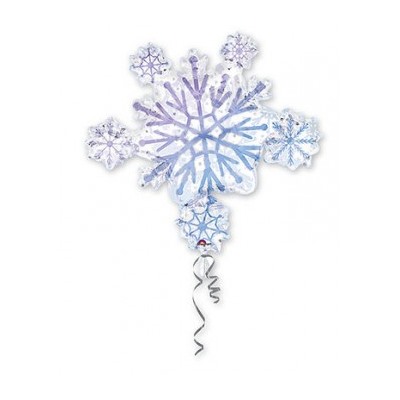 Шар Фигура, Снежинка Фигурная / Snowflake (в упаковке) 32"/81 см