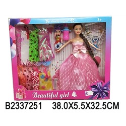 Кукла 1338А с набором платьев в коробке в Самаре