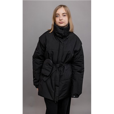 634-24в Куртка для девочки "Алита", черный